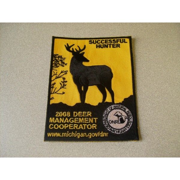 Original DNR Issue 2008 MICHIGAN SUCCESSFUL DNR DEER HUNTING PATCH
