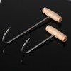 FiboPawer 2 Pack Horse Hay Hooks - Sturdy 9.45" Steel