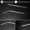 MIXIAO Stainless Steel Drinking Straws, Reusable Metal Drinking Straws with