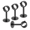 Mooche 4PCS Ceiling Curtain Rod Holder, Adjustable for 1" -