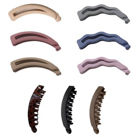 9 Pcs Large Banana Hair Clips 3 Style No Slip Banana Clip Banana Clips for Women Thick Hair And Thin Hair (Multicolour)