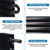 Universal 8 Row Transmission Oil Cooler Kit, Black, 5/16 Inch,