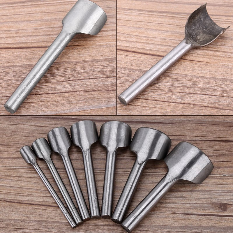 Leather Half Round Punch 7 Pieces Shape Cutter Punch DIY
