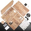 FUNPOLA 3D Wood Puzzle LED Tower Clock, DIY Architectural Building