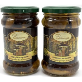 2 Pack Seweryn Marinated Bay Bolete Mushrooms Polish Podgrzybki Marynowane Glass Jar 10.58 oz / 300 g