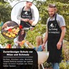 Pixaro Men's Cooking Apron - Men's Apron Adjustable Apron Black