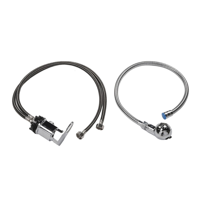Shampoo Bowl Faucet Rust Resistant 70cm Hose Zinc Alloy Structure