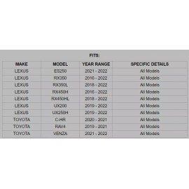 H HENZIKON HIGH-PERFORMANCE Rear Ceramic Brake Pads for 2019 2020 2021 TOYOTA RAV4 2021 - 2022 VENZA 2.5L