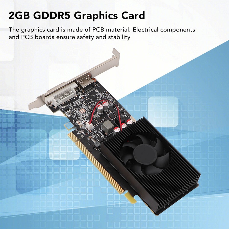 Graphics Card GT1030 64 Bit 2GB GDRR5 High Definition Multimedia
