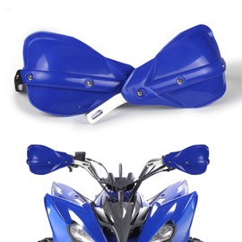 Wacece ATV Handguards 7/8" and 1 1/8" Hand Guards Solid Panel Universal for TRX 250X 300EX 350 400EX LTZ400 Raptor Grizzly 350 660 700 Warrior Sportsman Scrambler Dirt Pit Bike Blue