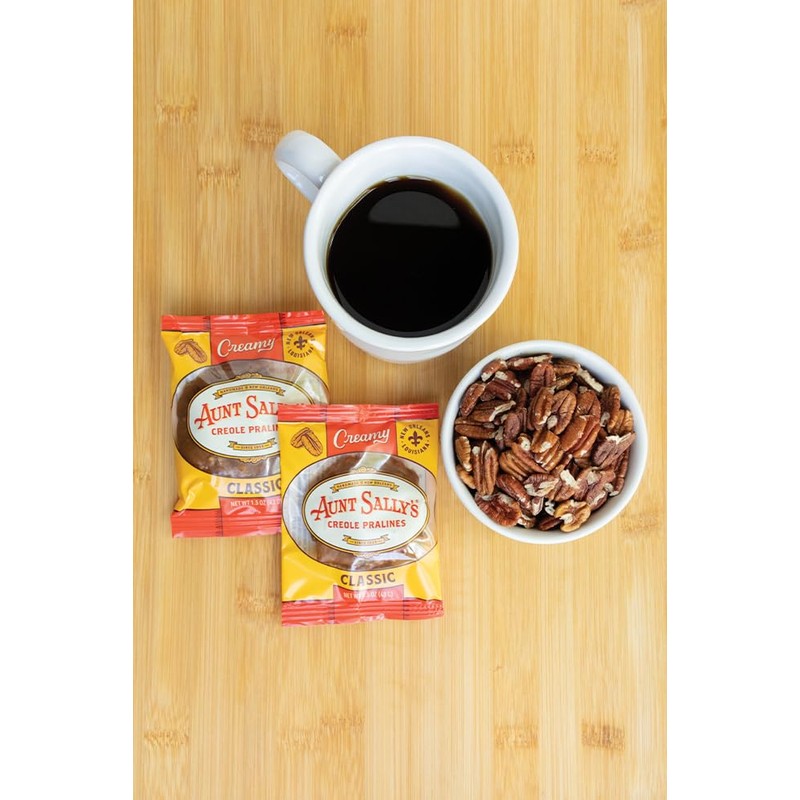 Aunt Sally's Creamy Classic Pralines- 6 count box- New Orleans