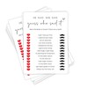 Tsunerrorami Bridal Shower Games, He Said She Said, 25Pcs Minimalist