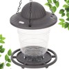 Foldable Bird Feeder, Durable Plastic, Squirrel-Proof Roof, Easy to Clean