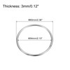 sourcing map Stainless Steel 304 O Rings, Pack of 8,