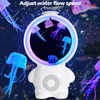 Jellyfish Lamp Mood Lamp,Astronaut Night Light Kids with 10 Lighting