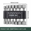 Power 14Pcs Power Nuts Driver Drill Bit Set Metric Socket