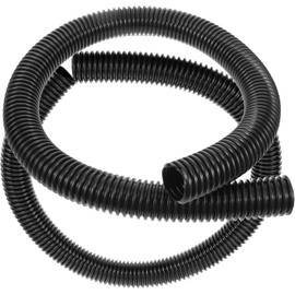 KALLORY 2 Piezas de Manguera de Extensión para Aspiradora Flexible y Resistente de Eva y Pe, Tubo de Vacío Negro para Uso en Interiores y Exteriores
