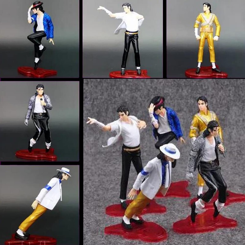BOMJJOR 5 Pack Michael Jacksn Dolls Rock King Classic Album