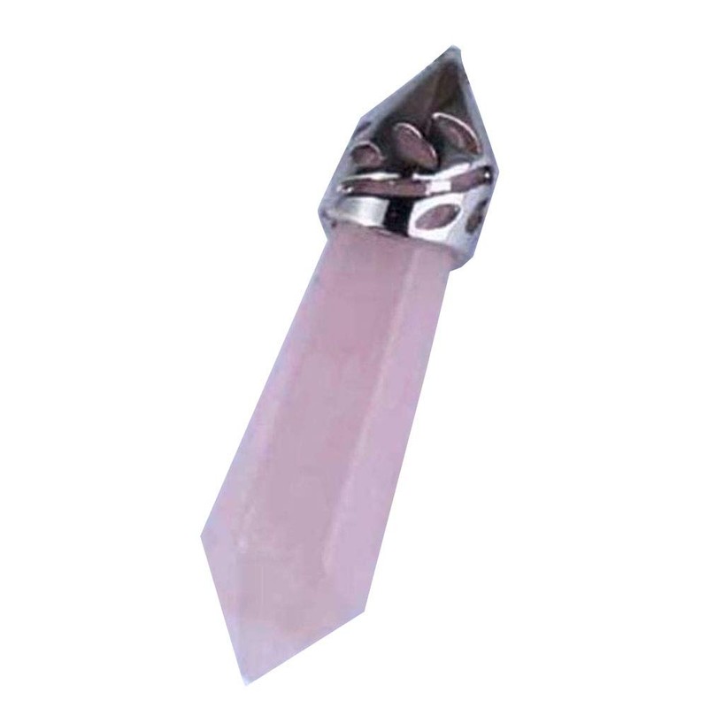 ISUI HP0263 Hexagon Pillar Double Sword Point Power Stone Pendant