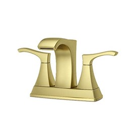 Pfister Venturi Bathroom Sink Faucet, 4-Inch Centerset, 2-Handle, 3-Hole, Brushed Gold Finish, LF048VNBG