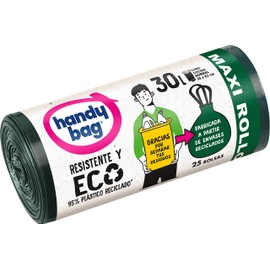 Handy Bag Müllbeutel, 30 l, 90 % recycelt, robust, 25 Beutel