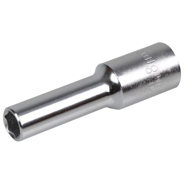 3/8" Deep Chrome Socket 8mm AF Size - Metric 8mm