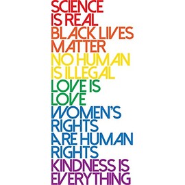 MAGNET Science Is Real Black Lives Matter Magnet Decal Fridge Metal Magnet Window Vinyl 5"