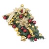 Christmas Inverted Tree Wreath Door Hanging Electroplated Ball Rattan Garland