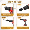 2 Pack Keyless Drill Chuck for Impact Driver, 1/4 Inch