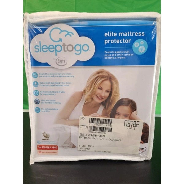 SERTA CALIFORNIA KING SLEEP TO GO ELITE 20" MATTRESS PROTECTOR
