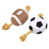 Football Dog Toy Outdoor Interactive Fun Cotton Rope Football Puppy