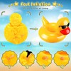 Cozioz 12-Piece Duck Inflatable Drink Floats Set – Reusable Cup