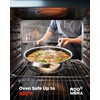 Nonstick Frying Pans with Lid, 5Qt Hybrid Ceramic Tri-Ply Saute
