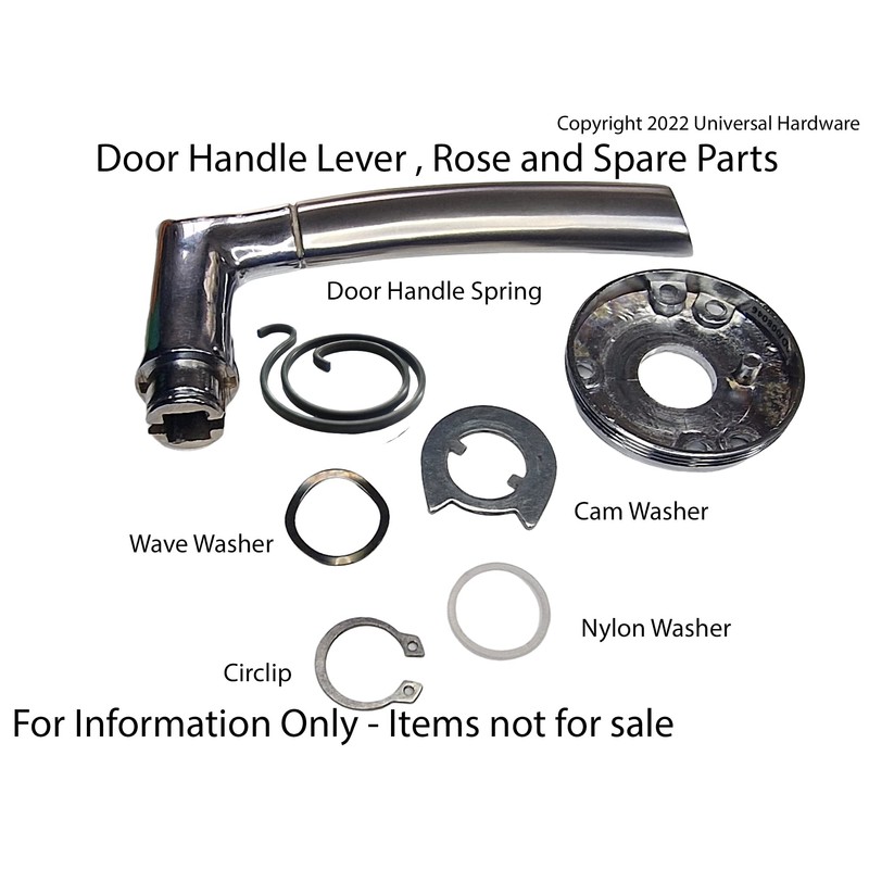 Universal Hardware 2 Turn Door Handle Springs Coil Replacement with