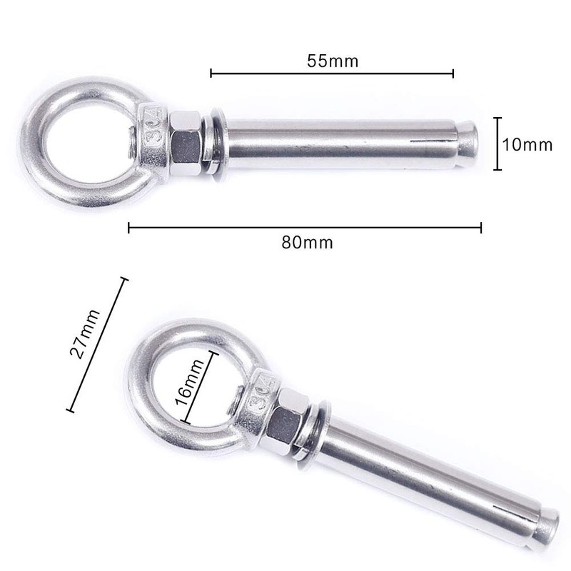5 Pcs Anchor Eye Bolt Extension Eye Bolt Used to
