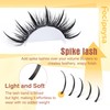 Focipeysa Spike Lash Extensions 304pcs Eyelash clusters 5-21mm Clusters Eyelash