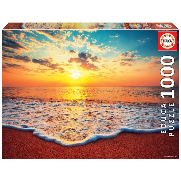 Educa - Sunset - 1000 Piece Jigsaw Puzzle - Puzzle Glue Included - Completed Image Measures 26.8" x 18.9" - Ages 14+ (19024)