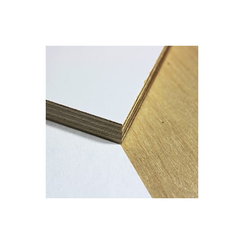 3/4" / 18mm White Melamine Faced Baltic Birch Plywood (18"