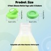 6 Pack Silicone Milk Bottle Caps, 48mm Diameter Glass Jug