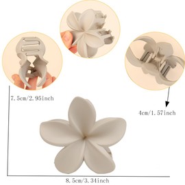WACHLL Hair Claw Clips, 6PCS Flower Hair Clips, Large Claw Clips for Women Thick Hair, Big Cute Dasiy Hair Clips, Non Slip Strong Hold for Women, Hair Accessories for Holiday Travel 6 Colors