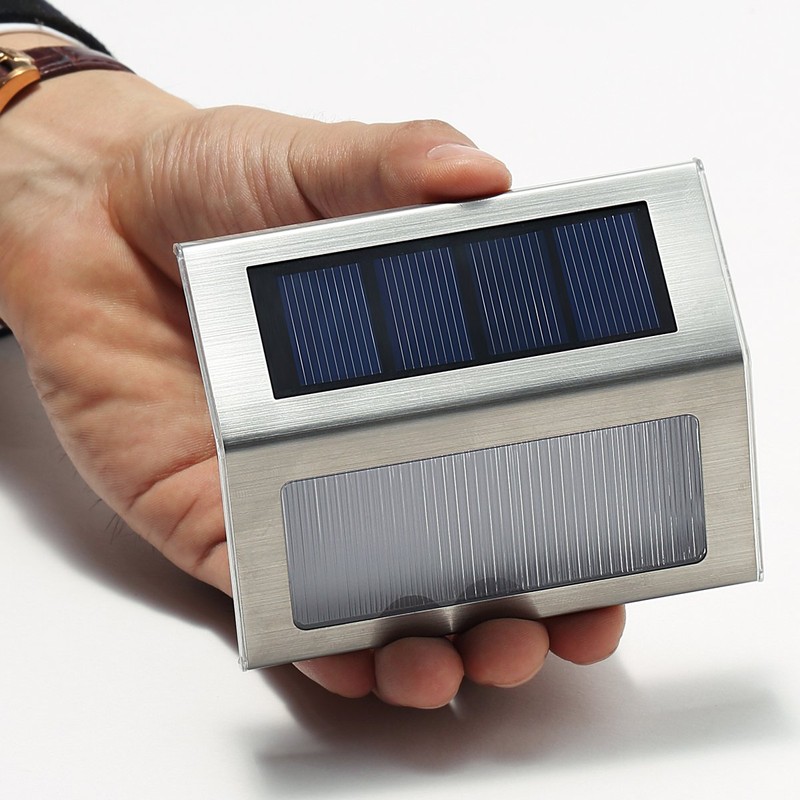 [Warm Light] Solar Lights for Steps Decks Pathway Yard Stairs
