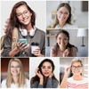 Kelens Blue Light Filter Glasses Women Men Square Clear Lens