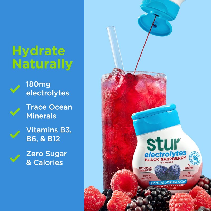 Stur Electrolyte Water Enhancer | Sweetened with Stevia | High