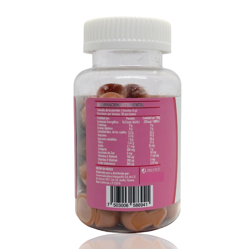 Bella B Colágeno, Biotina y Ácido Hialuronico 60 Gomitas PROTGT