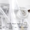NICETOWN White Sheer Curtains 84 inches Long - Home Decoration