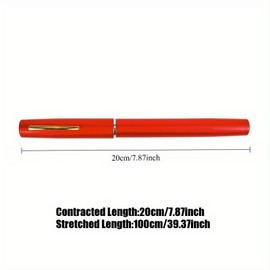 SylvanFlux Compact Telescopic Mini Pen Fishing Rod & Reel Combo – 39.4″ Travel Fishing Kit Retractable to 7.9″ – Fast‑Action Fiberglass Pocket Pole for Kids & Adults (Blue)