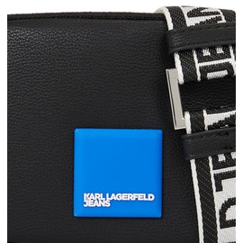 Karl Lagerfeld Jeans Women's Box Logo Mini Crossbody Cross Body, black