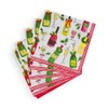 Tipsy And Toasty Boxed Cocktail Napkins - 40 Per Box