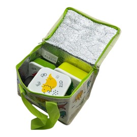 ARKRAFT Kids Picnic Set with Cooler Bag 350ml 3 Containers Dinosaur