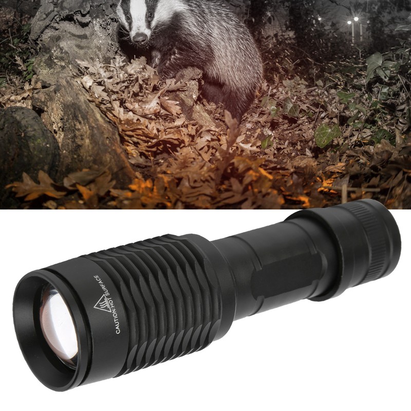 Aluminium Alloy Portable Tactics LED Flashlight Hunting Torch Infrared Accessory